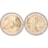 Люксембург 2 евро 2015 125 лет династии Нассау-Вайльбург