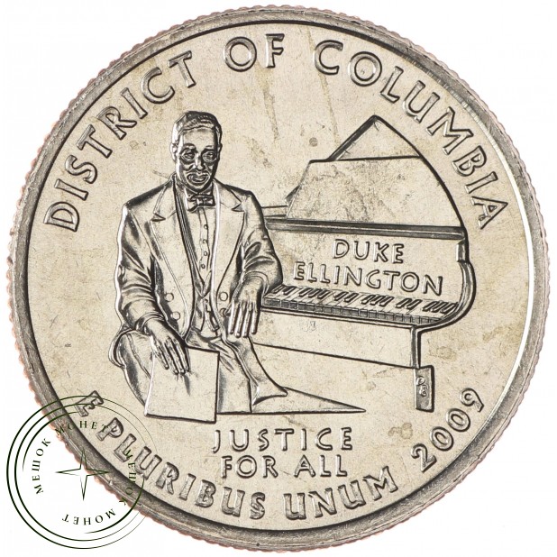 США 25 центов 2009 Округ Колумбия