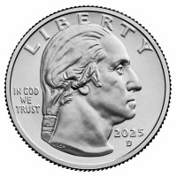 Монета США 25 центов 2025 Стейси Парк Милберн