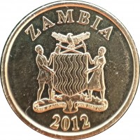 Монета Замбия 10 нгве 2012