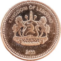 Монета Лесото 10 лисенте 2023