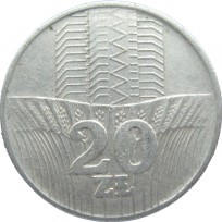 Монета Польша 20 злотых 1976
