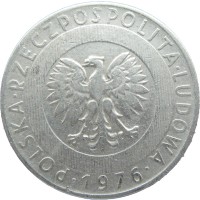 Монета Польша 20 злотых 1976