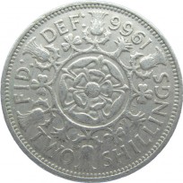 Монета Великобритания 2 шиллинга 1966
