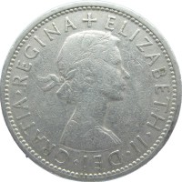 Монета Великобритания 2 шиллинга 1966