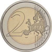 Монета Сан-Марино 2 евро 2023 Перуджино (буклет)