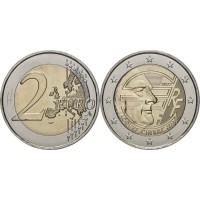 Монета Франция 2 евро 2022 Жак Ширак