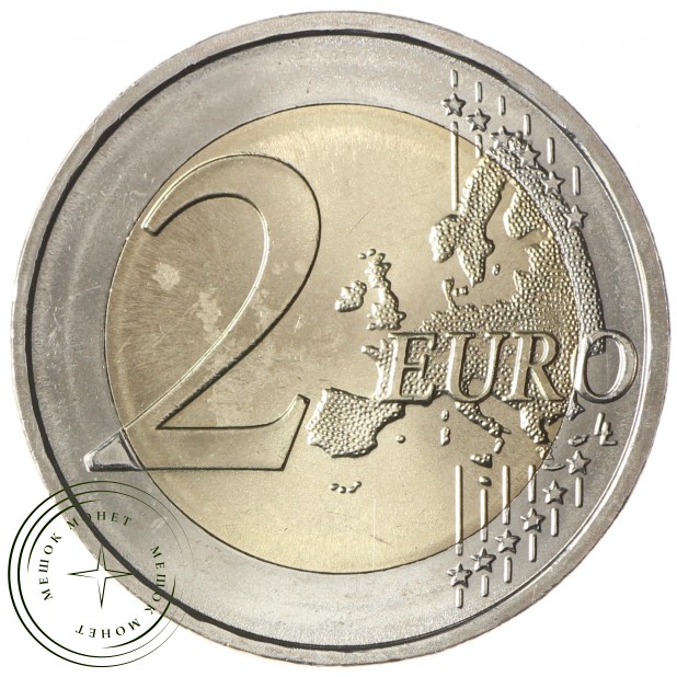 Германия 2 евро 2018 100 лет со дня рождения 5-го федерального канцлера ФРГ Гельмута Шмидта