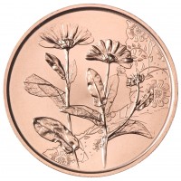 Монета Австрия 10 евро 2022 Бархатцы — Календула