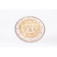 Монета Франция 2 евро 2013 Елисейский договор