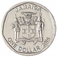 Монета Ямайка 1 доллар 2015