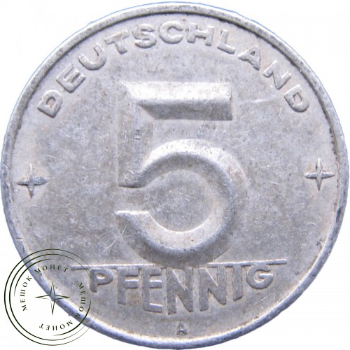 Германия (ГДР) 5 пфеннигов 1952 — 34193800