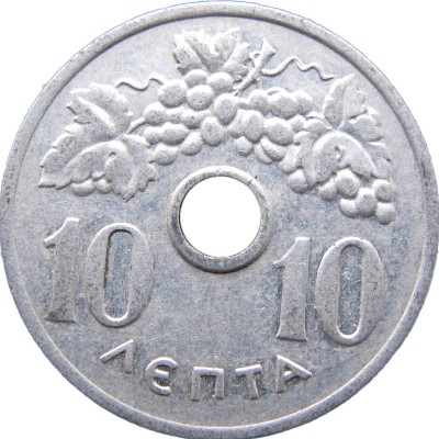 Монета Греция 10 лепт 1954