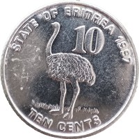 Эритрея 10 центов 1997
