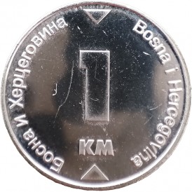 Монета Босния и Герцеговина 1 марка 2009