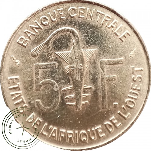 Западная Африка 5 франков 1978 — 31658613-3