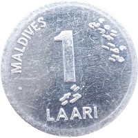 Монета Мальдивы 1 лари 2012