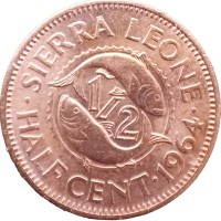 Сьерра-Леоне 1/2 цента 1964