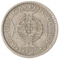 Монета Мозамбик 5 эскудо 1973