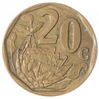 ЮАР 20 центов 1997