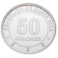 Монета Коста-Рика 50 колонов 2023 (2025) Мангровый краб-скакун