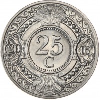 Антильские острова 25 центов 2016