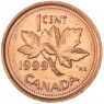 Канада 1 цент 1999