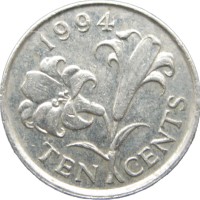 Бурмуды 10 центов 1994