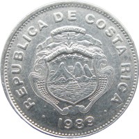 Коста-Рика 1 колон 1989