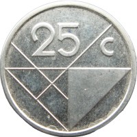 Аруба 25 центов 2014