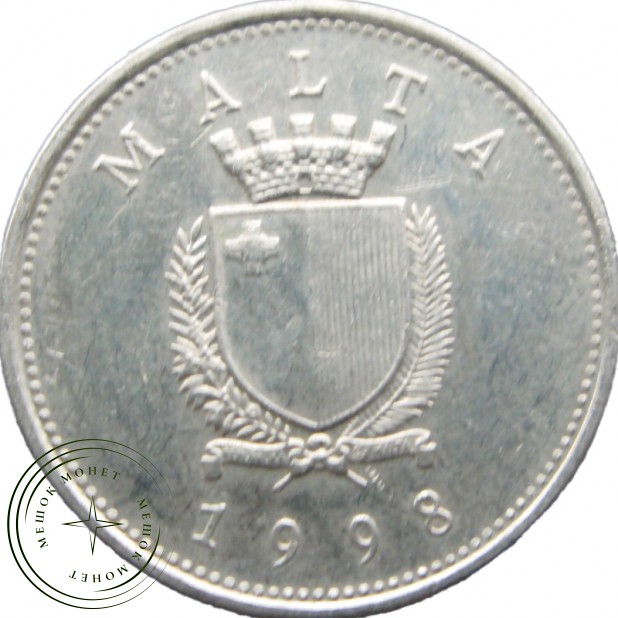 Мальта 10 центов 1998