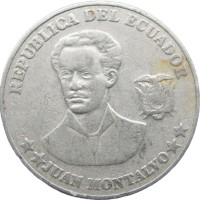 Монета Эквадор 5 сентаво 2000