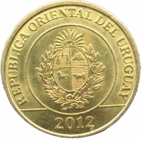 Монета Уругвай 1 песо 2012