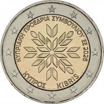 Монета Кипр 2 евро 2026 председательство в Совете ЕС