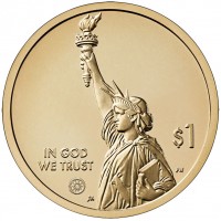 Монета США 1 доллар 2025 «Выход в открытый космос» — Техас