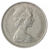 Великобритания 5 пенсов 1968