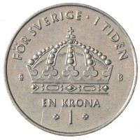 Швеция 1 крона 2002