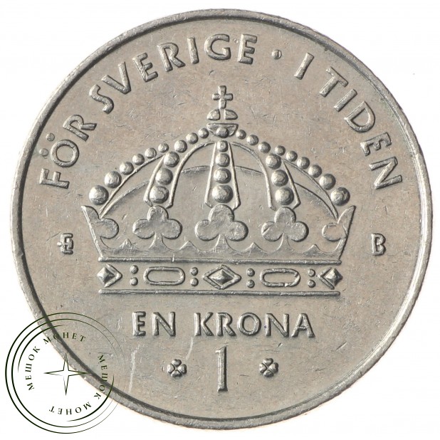 Швеция 1 крона 2002