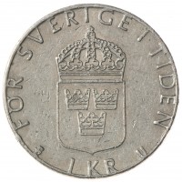 Швеция 1 крона 1980