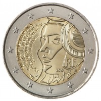 Монета Франция 2 евро 2015 Праздник федерации - День взятия Бастилии