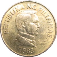 Монета Филиппины 25 сентимо 1983