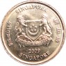 Сингапур 5 центов 2009
