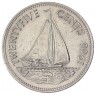 Багамские острова 25 центов 1966