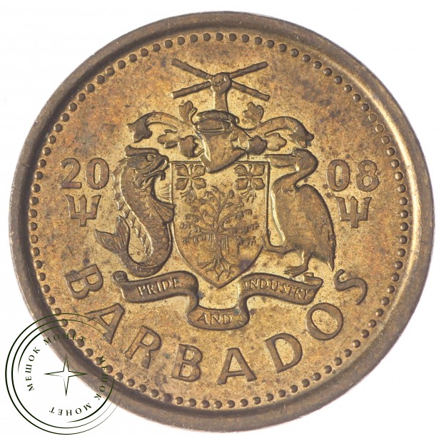 Барбадос 5 центов 2008