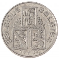Монета Бельгия 1 франк 1939