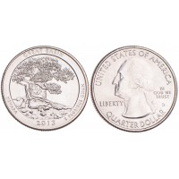 Монета США 25 центов 2013 Национальный парк Грейт-Бейсин