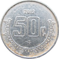 Монета Мексика 50 сентаво 2012