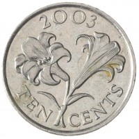 Бермуды 10 центов 2003