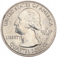 Монета США 25 центов 2017 Национальный парк Фредерик Дуглас