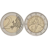 Монета Франция 2 евро 2023 Регби